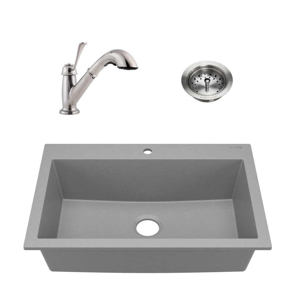 Camille All In One Granite Composite Kitchen Sink With