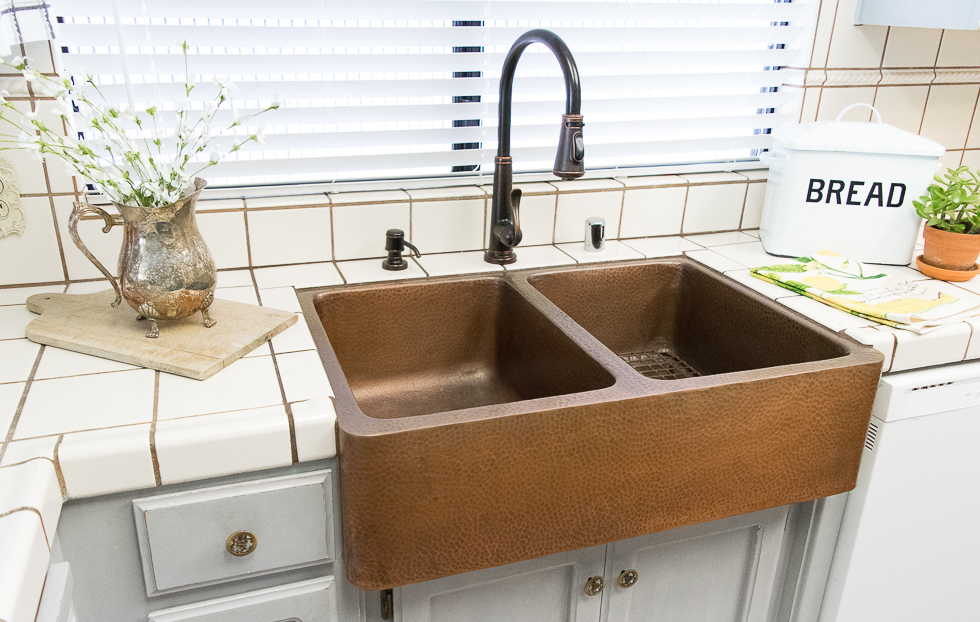 Rockwell Copper Double Basin Apron Kitchen Sink By Sinkology