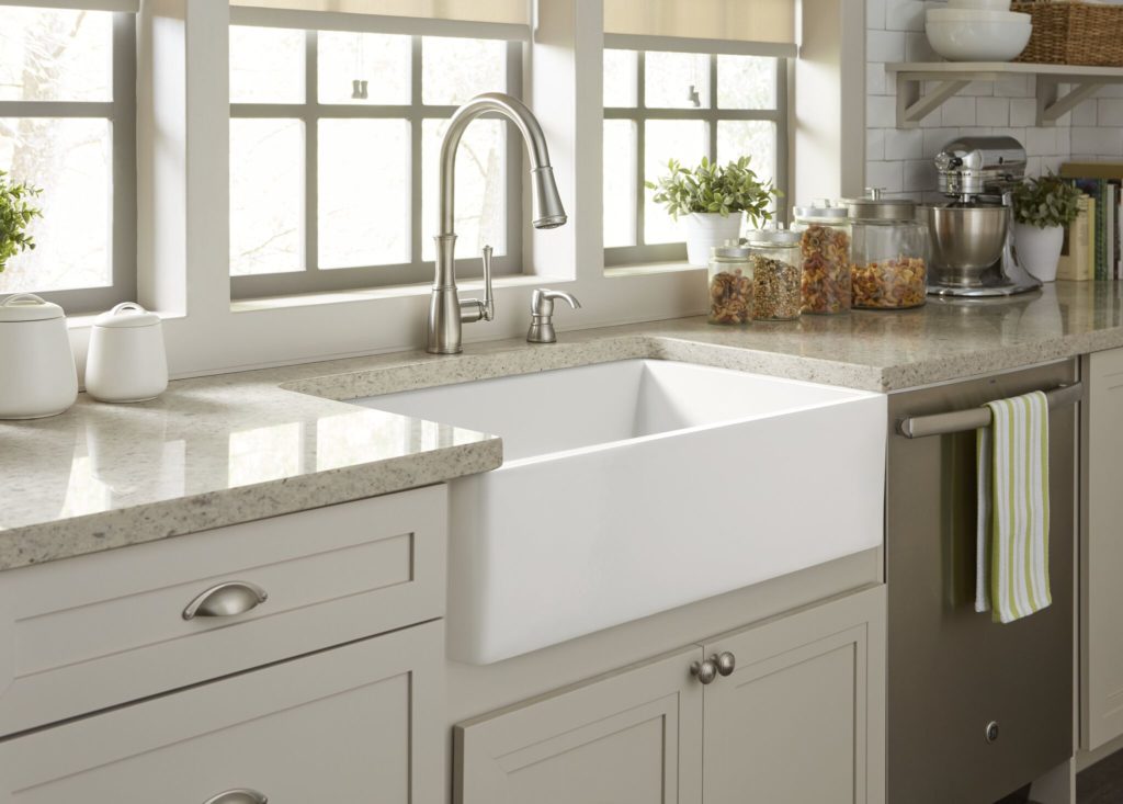 different types of kitchen sink materials