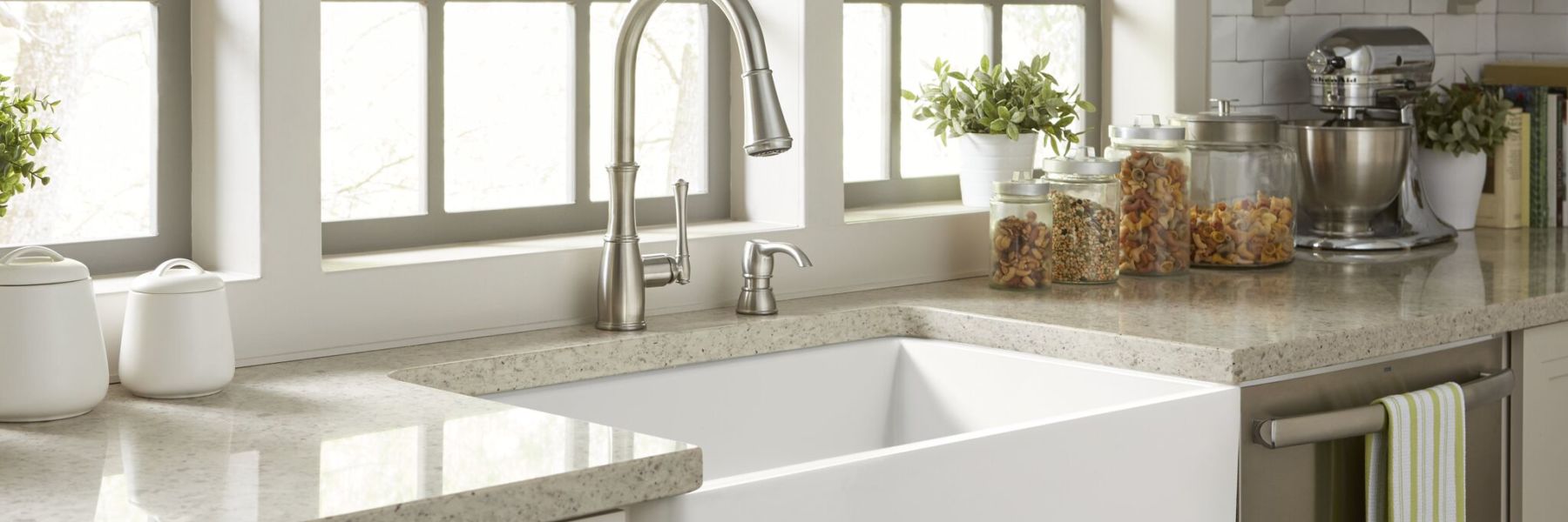 different types of kitchen sink materials