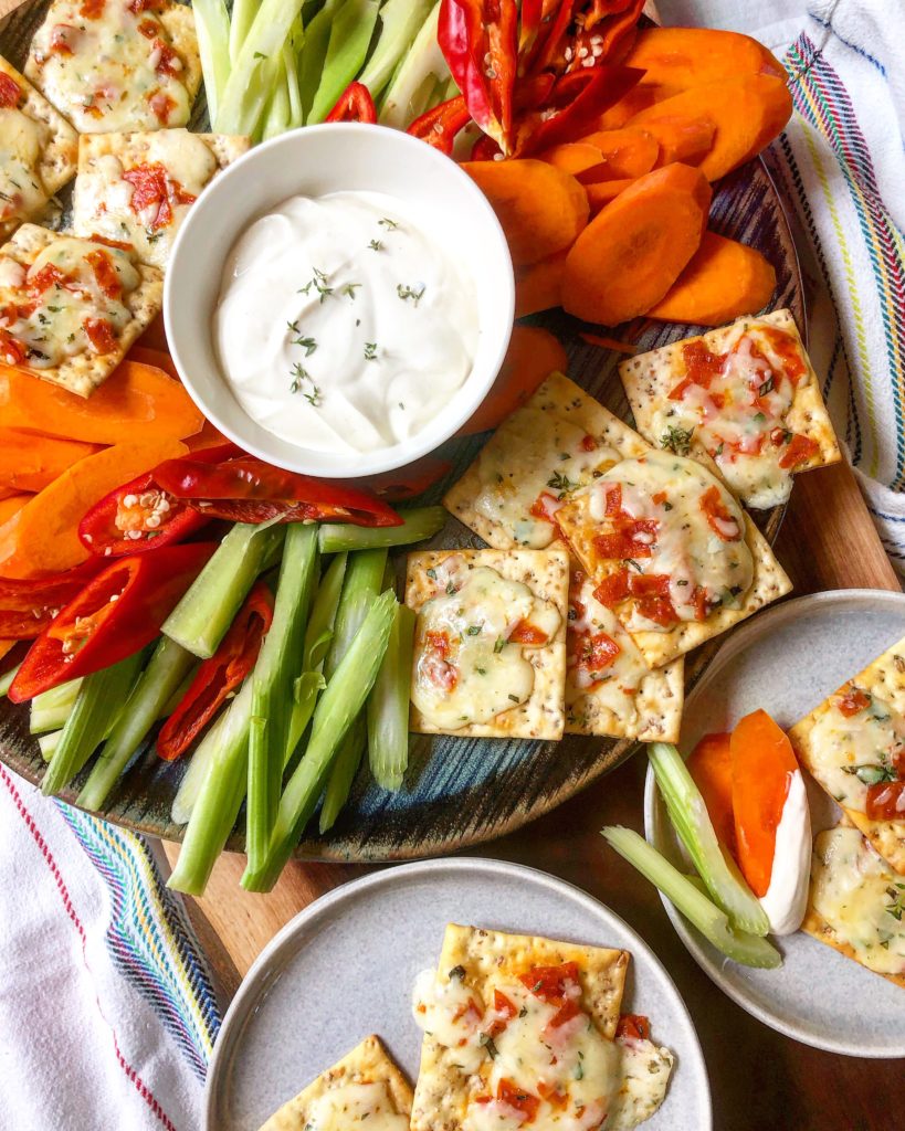 Cheesy Pepperoni Herb Crackers - Sinkology