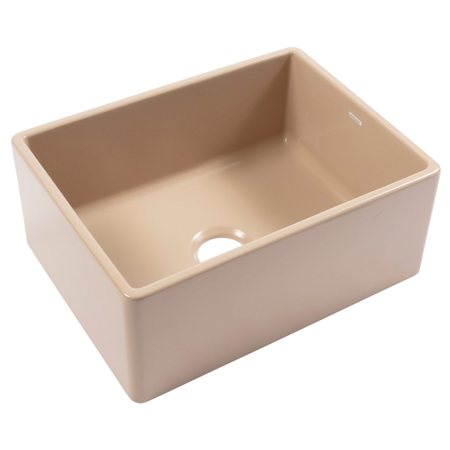 Fireclay Holiday Sale 2022 Sinkology   SK494 24FC MT Austen 24 Matte Tan Fireclay Kitchen Sink Angle 1536x1536 