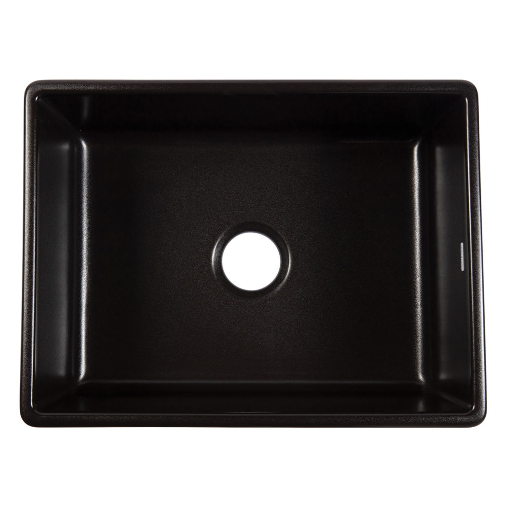 Sinkology S Austen Matte Black 24 Farmhouse Fireclay Kitchen Sink   SK494 4 1024x1024 