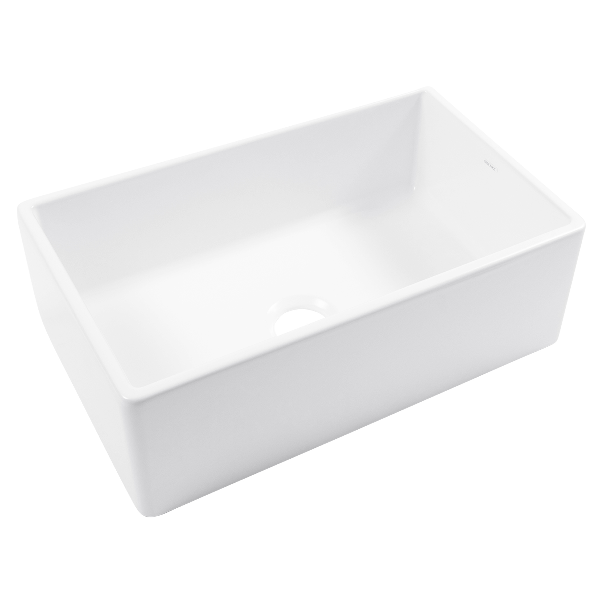 Austen Fireclay Farmhouse Kitchen Sink in Matte White by Sinkology