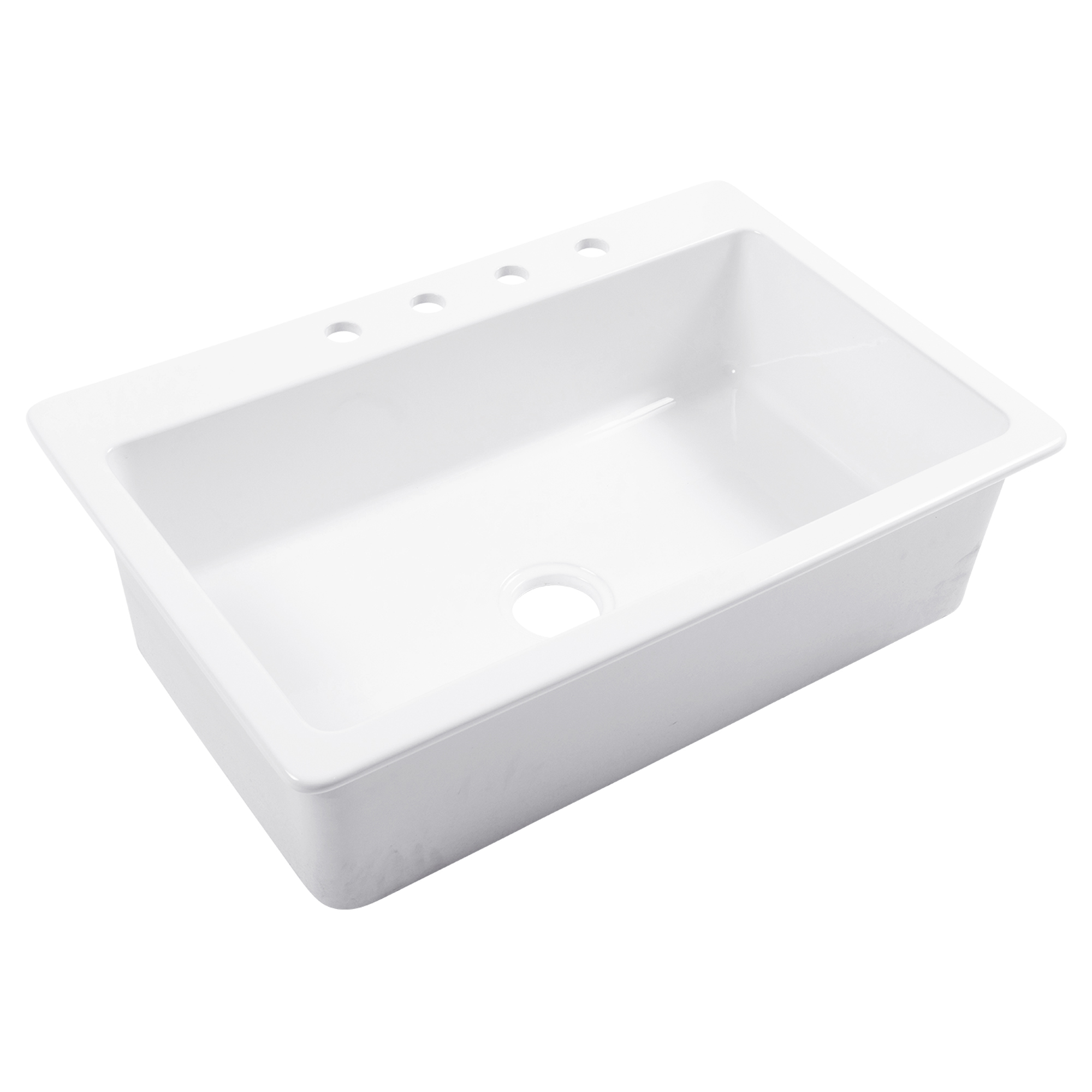 Jackson Fireclay Drop-in Kitchen Sink by Sinkology